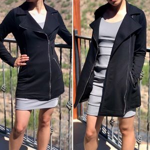 Black Zipper Detail Jacket